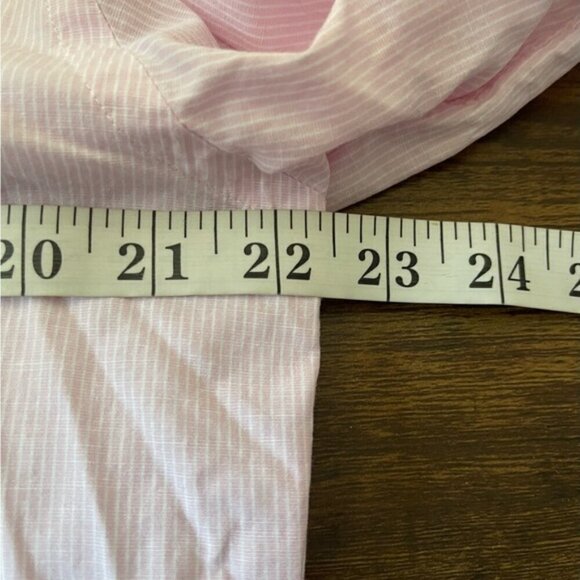 J Crew Shirt Mens L Pink Ludlow Button Up 120s 2 Ply Long Sleeve Cotton/Linen - Picture 6 of 8